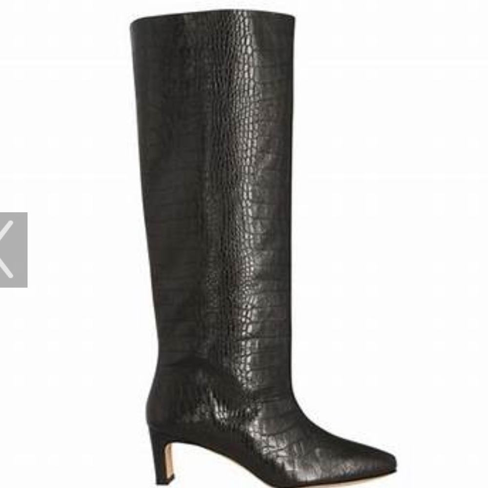 Anine Bing Green Crocodile Felicia Boot